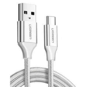 UGreen Fast Charge Braided Cable Τype C 3m Λευκό