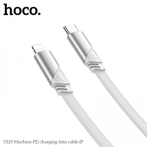 Hoco U119 Charging Braided Cable Type C to Lightning Γκρί 