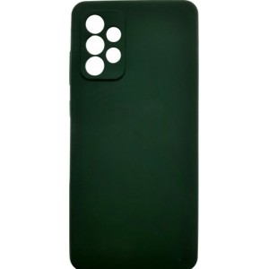 Oem Θήκη Σιλικόνης Matt Για Samsung Galaxy A53 5g Πράσινο Σκούρο