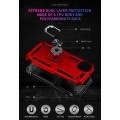 θήκη Hybrid Shockproof Armor Case Metal Rotating Ring-Car​ για iPhone 14 Κόκκινο