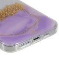 DFANS DESIGN Dual-color Starlight Shining Phone Case PC / TPU Γιά iPhone 13 Pro Max Μώβ