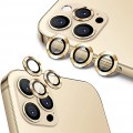 Μεταλλικό Κάλυμμα Κάμερας Armor ring με tempered glass για iPhone 12 Pro Max Χρυσό