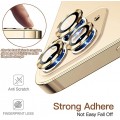 Μεταλλικό Κάλυμμα Κάμερας Armor ring με tempered glass για iPhone 12 Pro Max Χρυσό